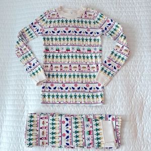 Hanna Andersson Organic Cotton Pajamas in Elf Fair Isle Print